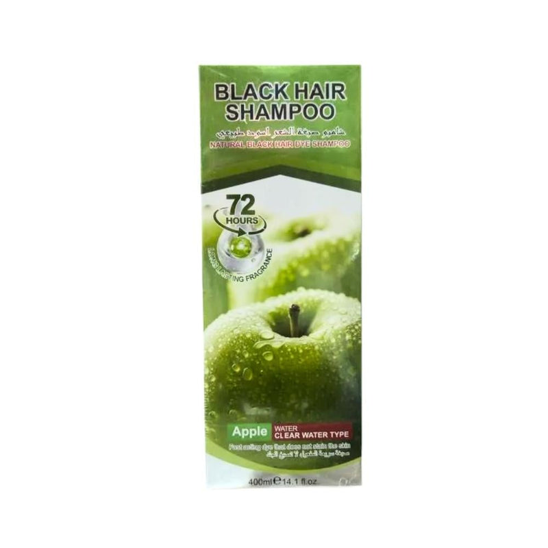 Luzline Natural Black Apple Hair Dye Shampoo Ammonia-Free 400ml