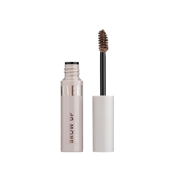 Neverti Brow Up Mascara, Eyebrow Setting Gel, 002 Auburn, 72% Natural Ingredients