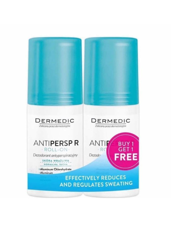 Dermedic Roll-On Antiperspirant Deodorant - 48hr Protection - 60ml (2 Pack)
