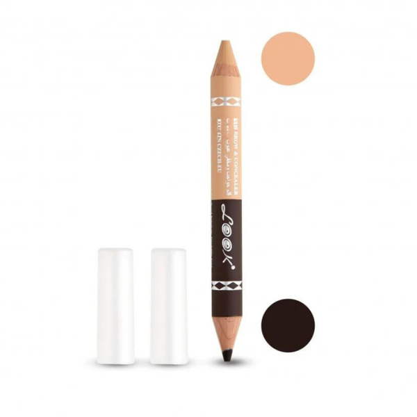 Look Eyebrow Pencil and Concealer Duo, 727 Shaping and Definition