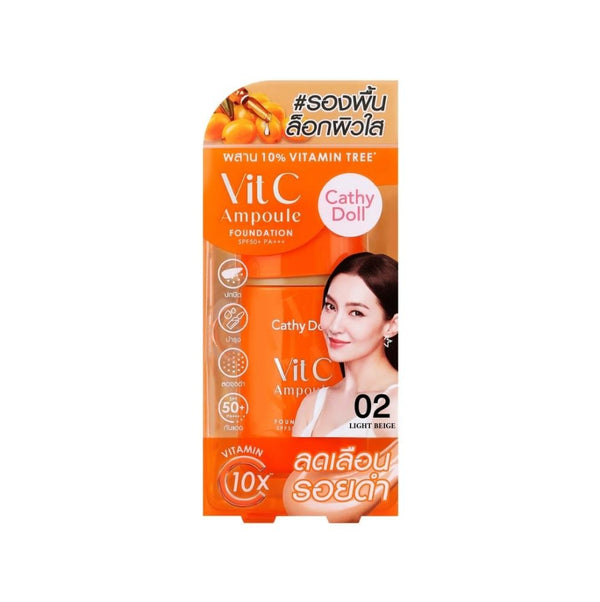 Cathy Doll Vitamin C Sunscreen Foundation, Light Beige, 30ml