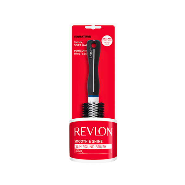 Revlon RV2978UKE3 Round Slim Hairbrush Heat-Resistant Bristles for Waves and Volume