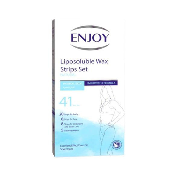 Enjoy Hair Removal Wax Strips for Normal Skin, 41 Count