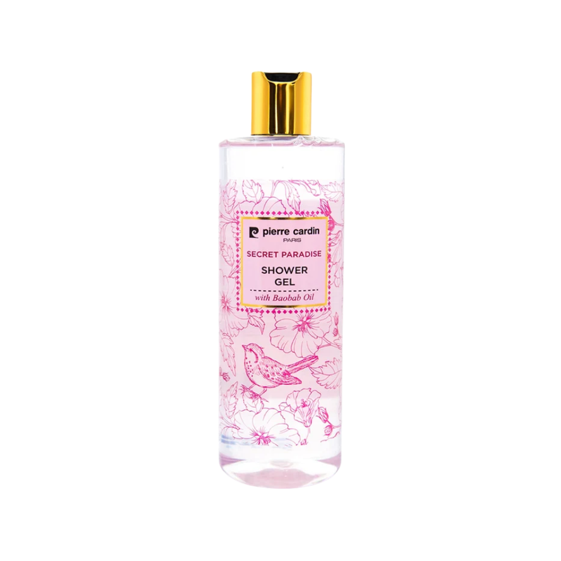 Pierre Cardin Secret Paradise Shower Gel, Vitamin E, Baobab Oil, 400ml