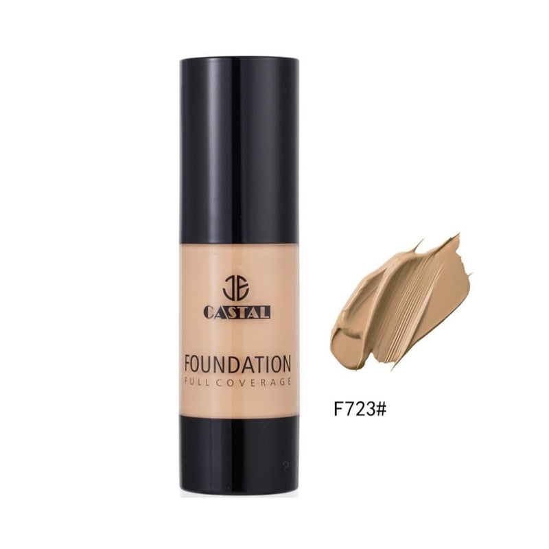 Castal Full Coverage Foundation, Cream Formula, Matte Finish, Shade 723
