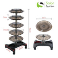 Salon System Nail Polish Holder Trolley, Large, 6-Tier