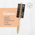 Best Round Hairbrush Wooden Styling Volume Titania 1 Count
