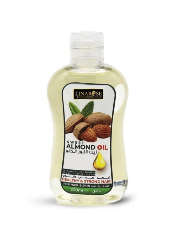 Sweet Almond Oil for Hair and Skin Moisturizing Lina Rose 200ml