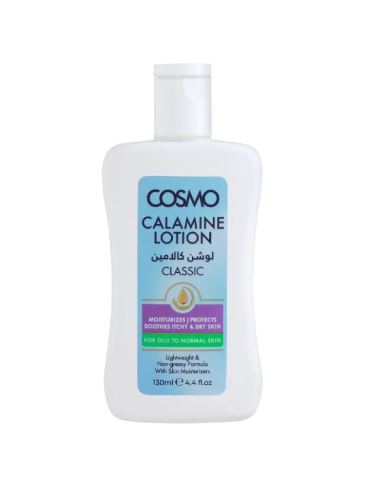 Cosmo Classic Calamine Lotion - For Oily & Normal Skin, Soothes Irritation, 130ml