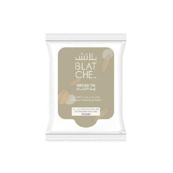 Blanche Argan Oil Makeup Remover Wipes, 25 Count, Waterproof Makeup