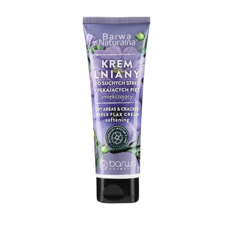 Barwa Naturalna Flaxseed Foot Cream for Cracked Heel Care 75ml