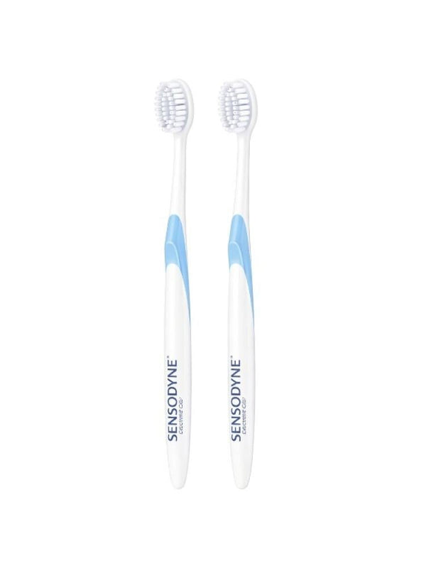 Toothbrush for Sensitive Teeth Gentle Care Soft Sensodyne 1+1