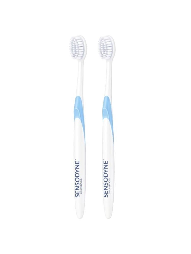 Toothbrush for Sensitive Teeth Gentle Care Soft Sensodyne 1+1