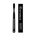Unpa Cha Cha Soft Bristle Toothbrush, Black, for Daily Oral Care