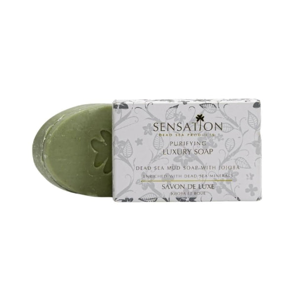 Sensation Dead Sea Mud Soap for Deep Cleansing, Mineral Rich, 160g