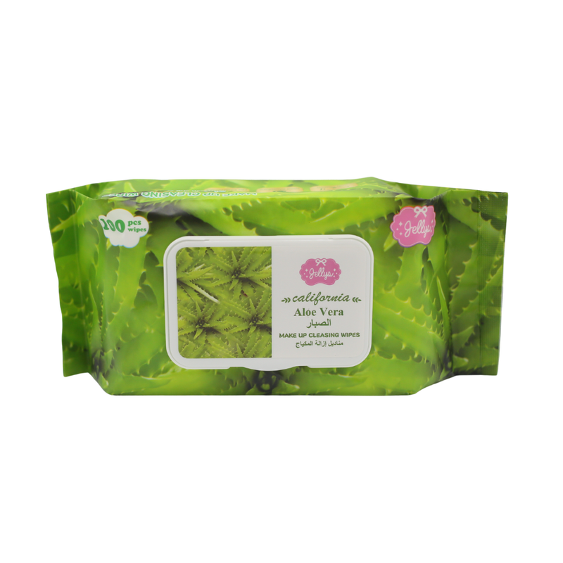 Jellys Makeup Remover Wipes with Aloe Vera Extract, Alcohol-Free, Paraben-Free