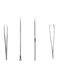 Salon System 4-Piece Facial Cleansing & Tweezers Set