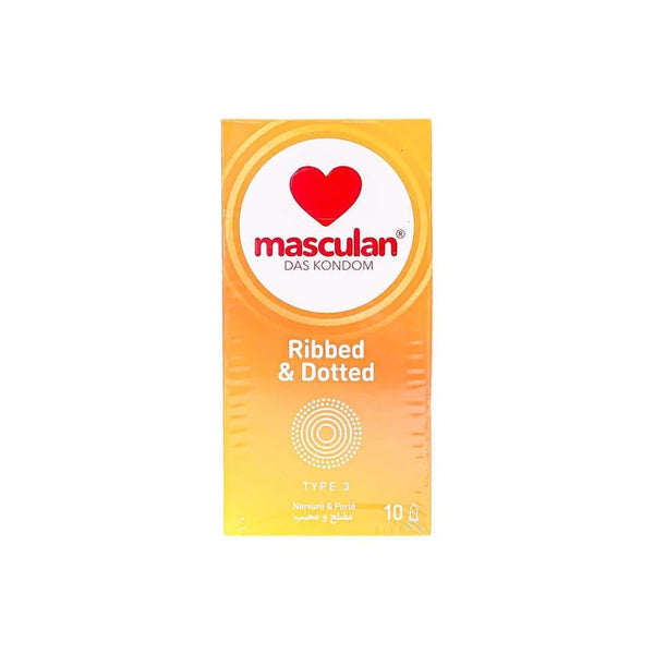 Ribbed Condoms Best Latex Textured Masculan 10 Pieces