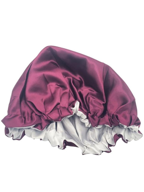 Hair System Satin Sleep Cap - Double Layered Silk, Purple