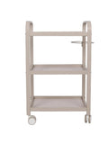 Salon System 3-Tier Trolley - Milk Grey - Metal Structure