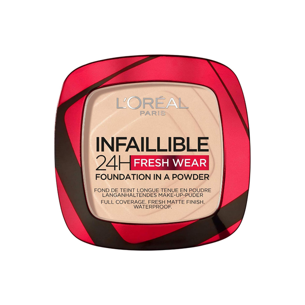L'Oreal Paris Infallible 24H Powder Foundation, 20 Ivory, 9g