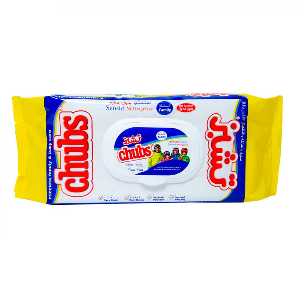 Chubs Unscented Baby Wipes, Large Thick, 40 Count