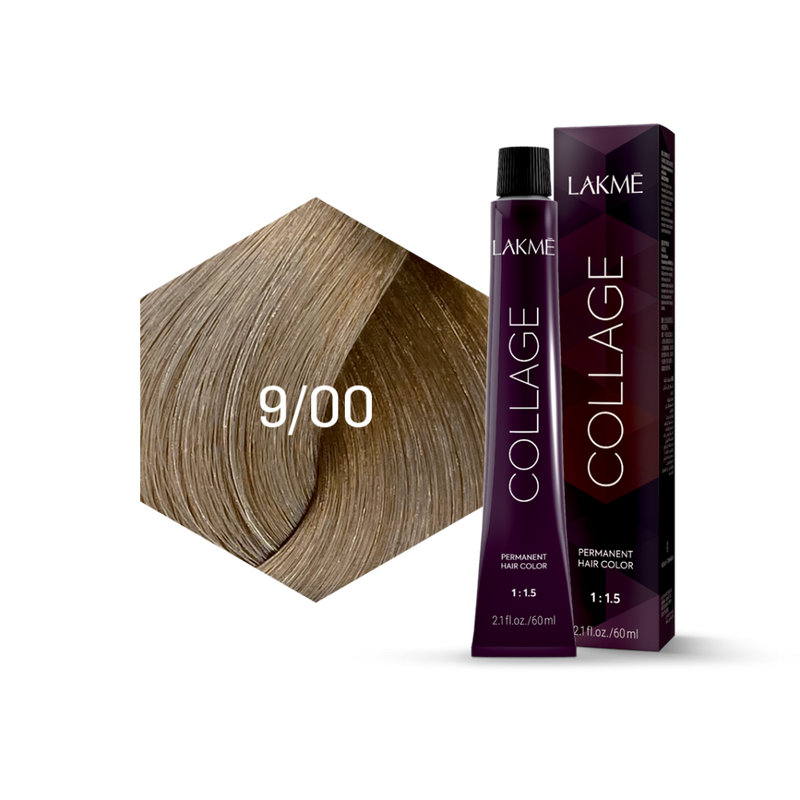 Permanent Hair Color Very Light Blonde Lakme Collage 9/00 100ml