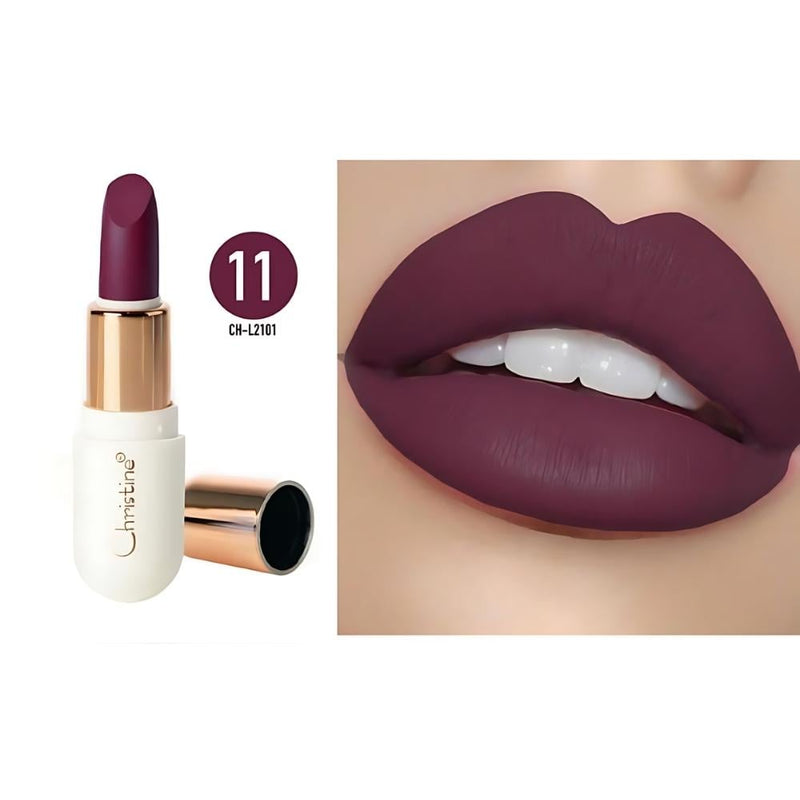Christine Mini Matte Lipstick W11 CH-L2101 Liquid Formula