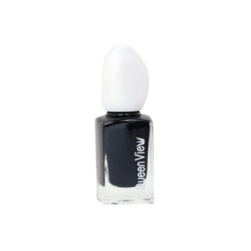 Queen View Nail Polish No. 03 Dark Black Quick-Dry Formula