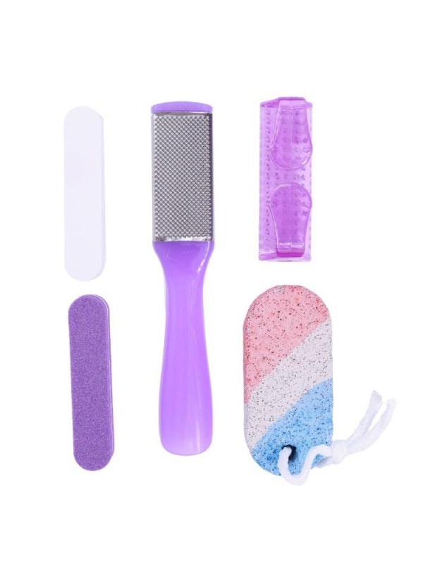 Salon System 5-Piece Pedicure Set for Foot Care