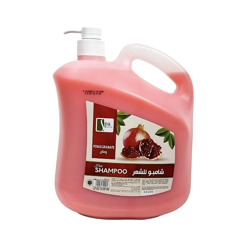 Spa System Pomegranate Hair Shampoo, Moisturizing & Soothing, 4.2L