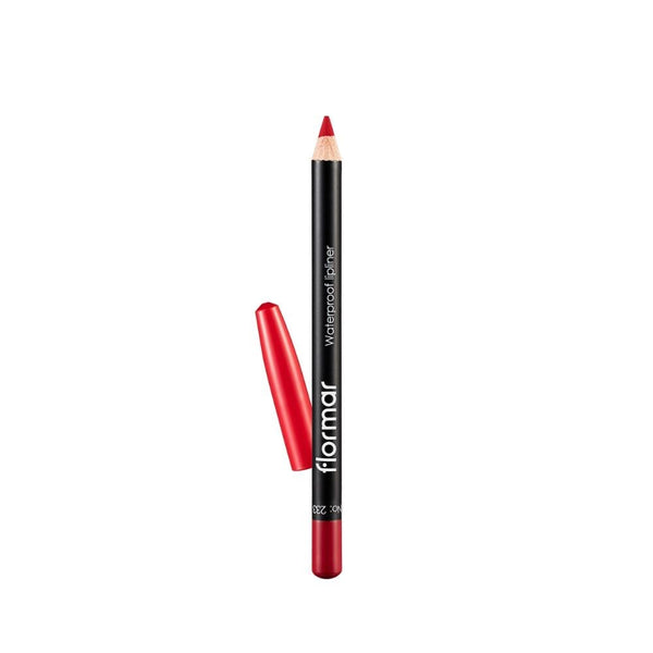 Flormar Waterproof Lip Liner 233 Dramatic Red Long-Lasting