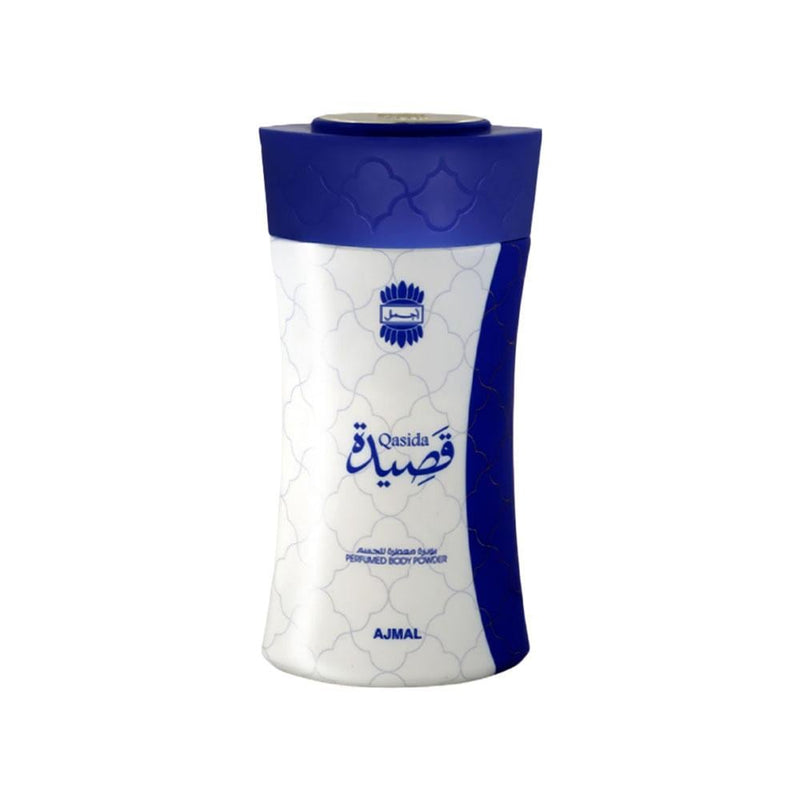 Perfumed Body Powder with Puff Qasida Ajmal 80g