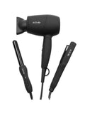 Hair Styling Kit Mini 3-Piece Set Travel La Belle Black