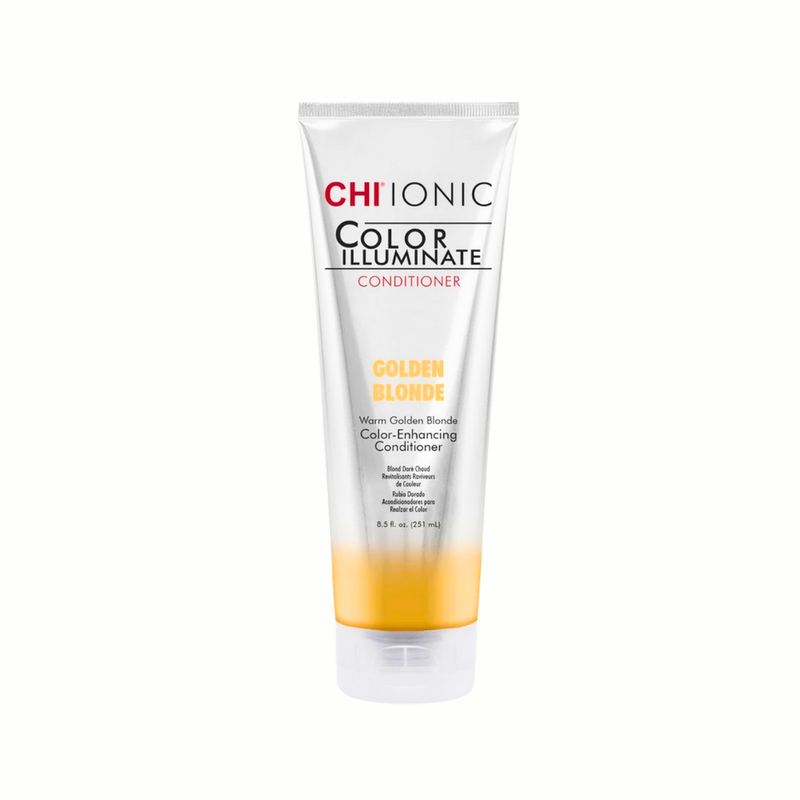 Chi Ionic Color Illuminate Conditioner, Golden Blonde Tones, Silk Protein, 251ml