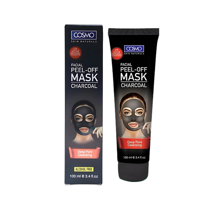Cosmo Charcoal Facial Peel-Off Mask, Activated Charcoal, 100ml