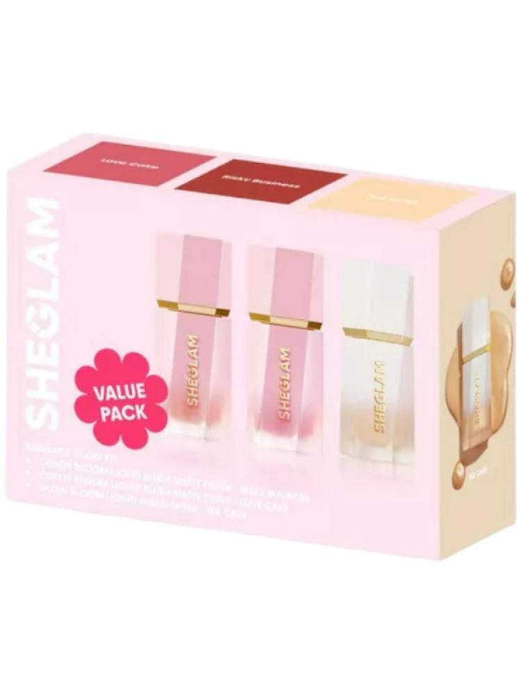 Liquid Blush & Highlighter Set Natural Flush SHEGLAM 3-Piece