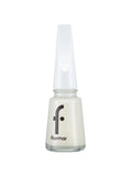White Nail Polish Bright Shine Quick Dry Flormar 11ml