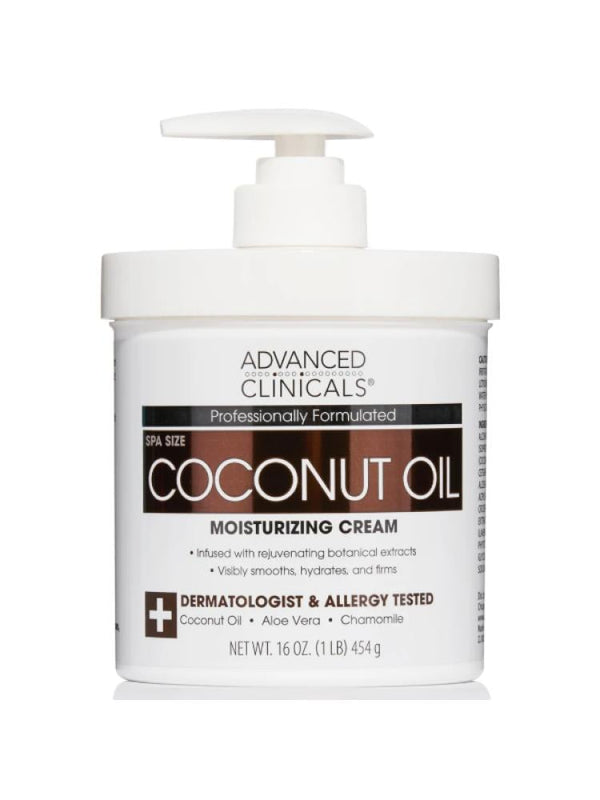 Advanced Clinicals Coconut Oil Body Cream - 454g