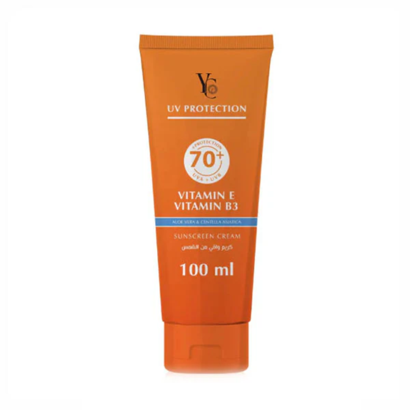 Yc Sunscreen Cream SPF 70+ UVA UVB Protection Sensitive Skin 100ml