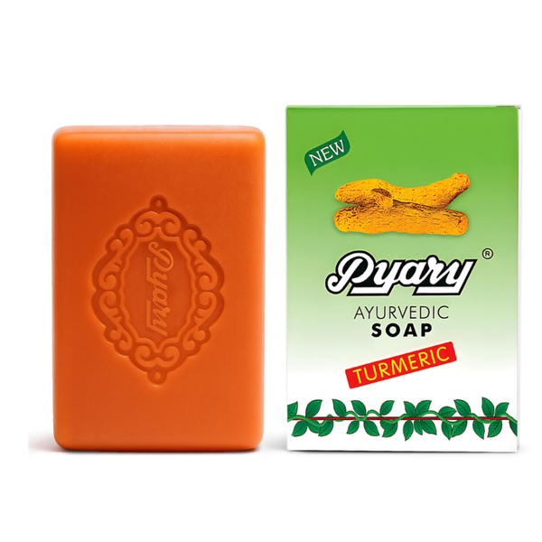 Turmeric Soap Bar for Dark Spots & Glowing Skin Pyary 100g