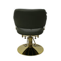 Salon System Dark Green Hair Styling Chair with Adjustable Footrest