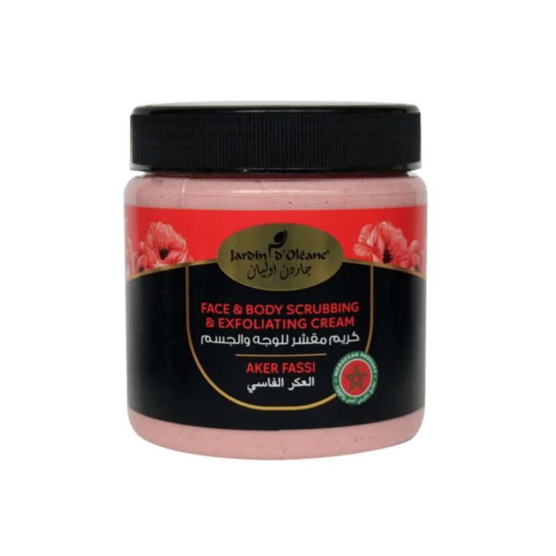 Jardin Eléane Face and Body Scrub Cream with Aker Fassi, 500ml