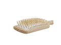 Hair System Large Wooden Hair Brush with Soft Detangling Heads