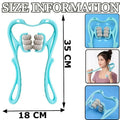 Pastel 6 Wheel Neck Massager, Manual Muscle Tension Relief Tool