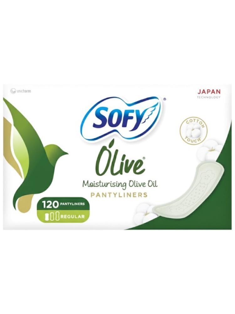 Best Panty Liners Daily Moisturizing Olive Oil Sofy 120 Pads