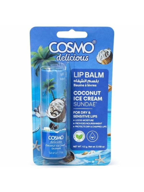 Cosmo Lip Balm Coconut Ice Cream Sundae - 4.5g