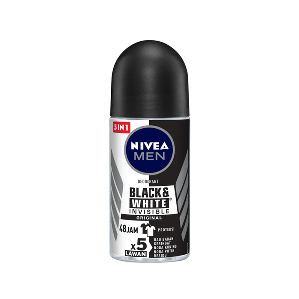 Nivea Men Roll-On Deodorant Antiperspirant Alcohol-Free 50ml