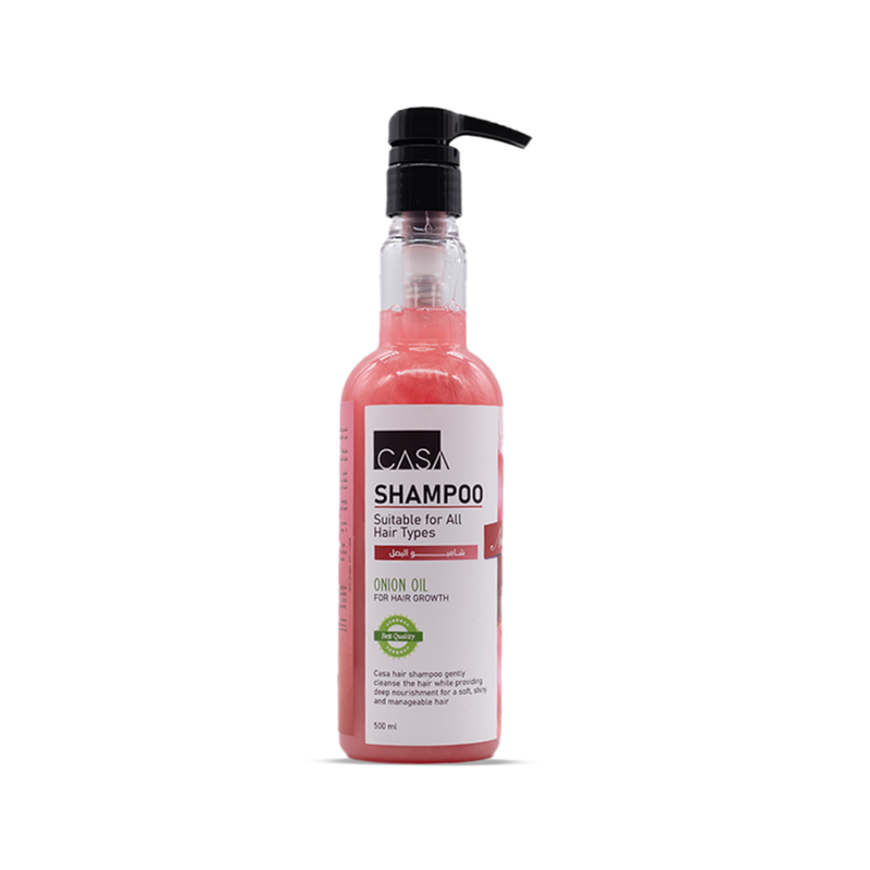 Casa Natural Onion Extract Shampoo for Hair Strengthening and Growth, 500ml