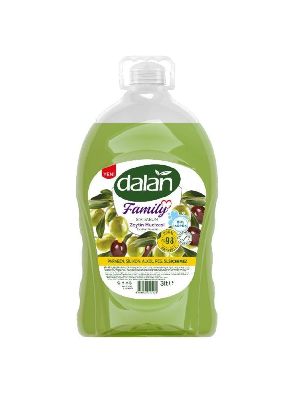 Dalan Family Pack Liquid Soap - Olive Oil - 3 Liters